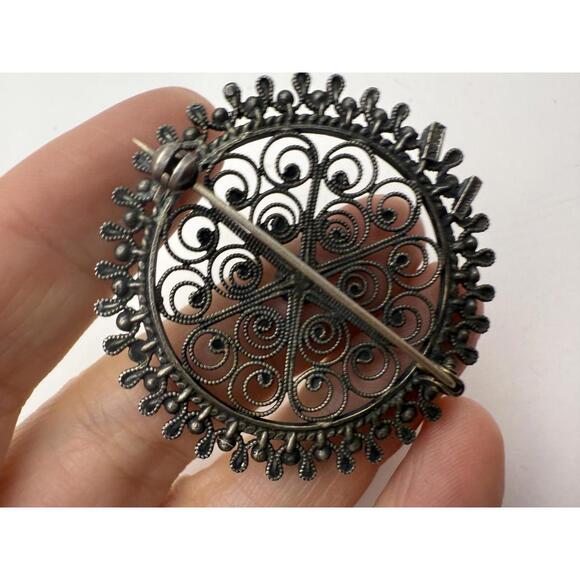 olesølje  Solje Norweigian Silver Brooch Norway by Finn Jensen - Picture 5 of 10